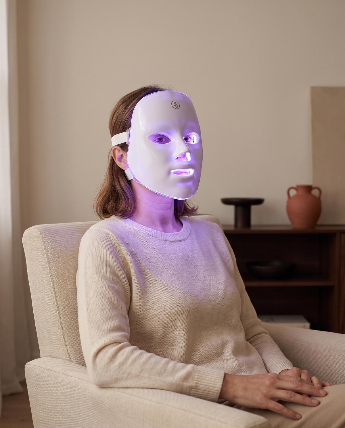 I 7 colori di luce della maschera LED Glowmia